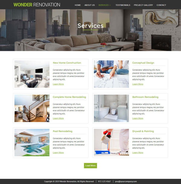 Best Readymade website design for interior designers at $39/mo. | Lease ...