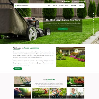 Landscape Website Templates