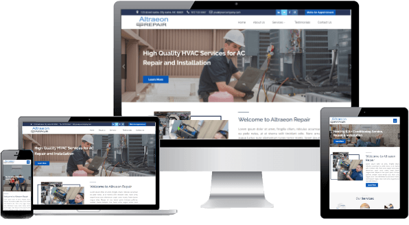 hvac website design