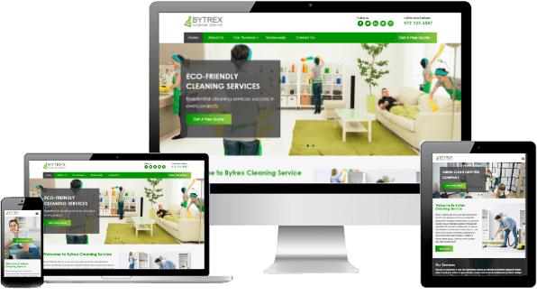 cleaning company website design