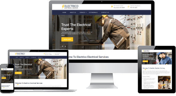 electrician website design