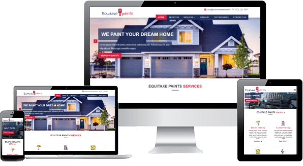 Painting contractor website design